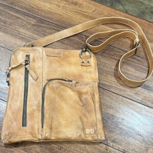BED|STU Tan Rustic Aiken Leather Crossbody Bag